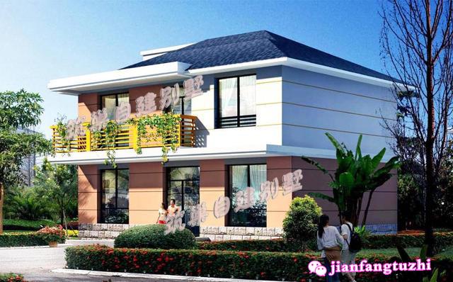 3棟占地90平的二層別墅設(shè)計(jì)圖，造價(jià)15萬元以內(nèi)，實(shí)用且實(shí)惠，非常適合農(nóng)村小家庭居住