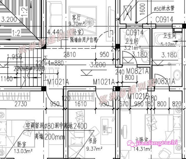 3棟占地90平的二層別墅設(shè)計(jì)圖，造價(jià)15萬元以內(nèi)，實(shí)用且實(shí)惠，非常適合農(nóng)村小家庭居住