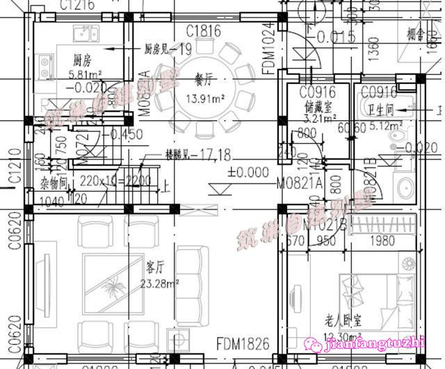 3棟占地90平的二層別墅設(shè)計(jì)圖，造價(jià)15萬元以內(nèi)，實(shí)用且實(shí)惠，非常適合農(nóng)村小家庭居住