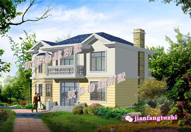 3棟占地90平的二層別墅設(shè)計(jì)圖，造價(jià)15萬元以內(nèi)，實(shí)用且實(shí)惠，非常適合農(nóng)村小家庭居住