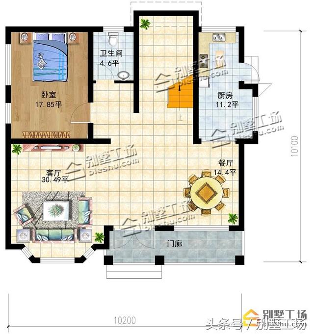 二層農(nóng)村別墅設(shè)計圖，農(nóng)村人最愛的方正戶型自建房，不到20萬就可建。