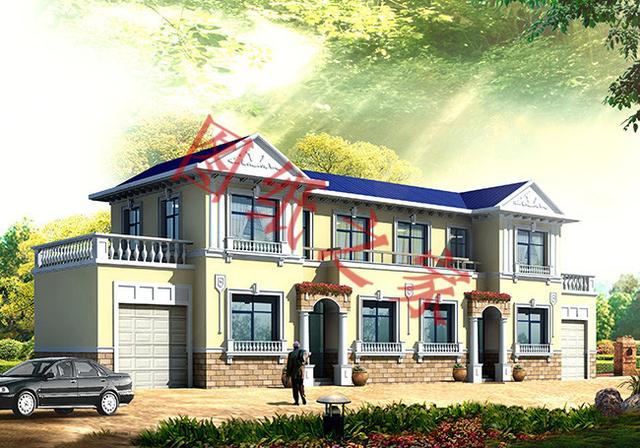 5款兄弟雙拼別墅設(shè)計圖，美觀大氣，而且造價還不高。