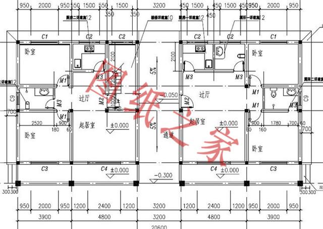 5款兄弟雙拼別墅設(shè)計圖，美觀大氣，而且造價還不高。