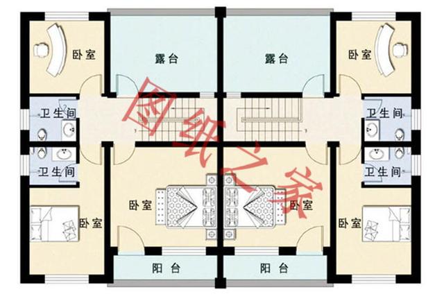 5款兄弟雙拼別墅設(shè)計圖，美觀大氣，而且造價還不高。
