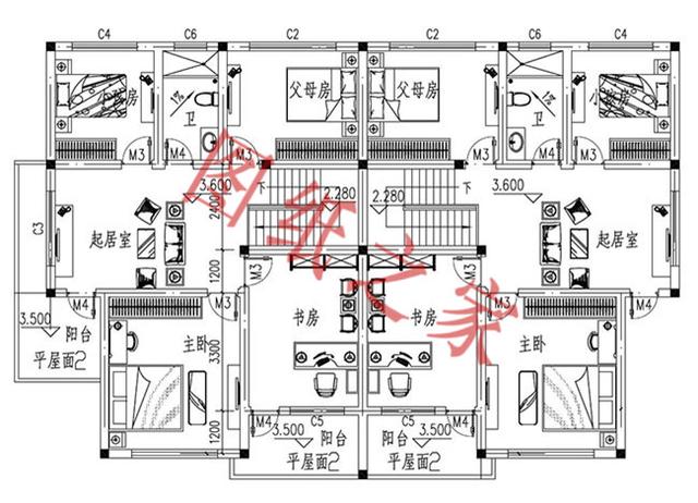 5款兄弟雙拼別墅設(shè)計圖，美觀大氣，而且造價還不高。