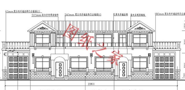 5款兄弟雙拼別墅設(shè)計圖，美觀大氣，而且造價還不高。