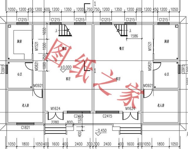 5款兄弟雙拼別墅設(shè)計圖，美觀大氣，而且造價還不高。