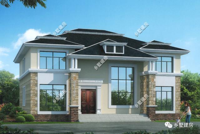 農(nóng)村小伙建16x10米農(nóng)村二層自建房，沉穩(wěn)而優(yōu)雅，妥妥的收獲全村人心！