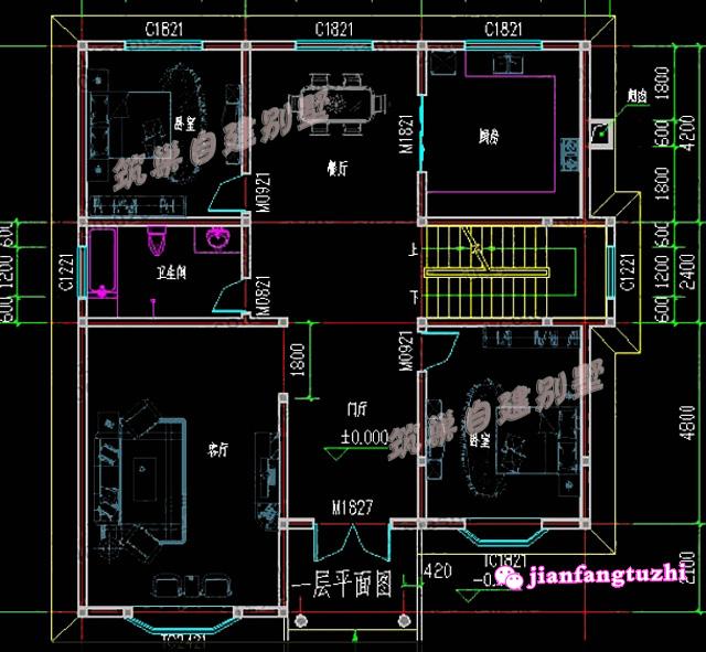 12.6x13.5米二層農(nóng)村自建房，帶露臺，簡約實用，造價25萬