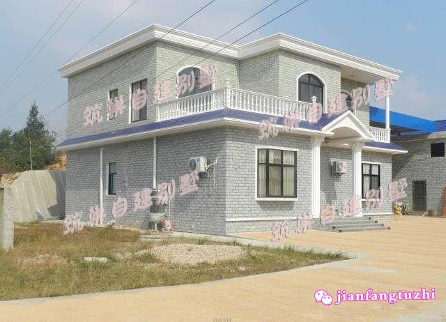 12.6x13.5米二層農(nóng)村自建房，帶露臺，簡約實用，造價25萬