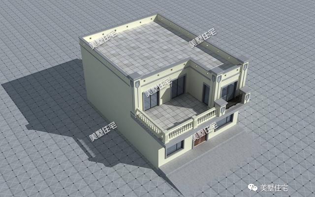 10X14米農(nóng)村二層平頂別墅設(shè)計圖，簡約大方，3室4廳，布局實用造價低。