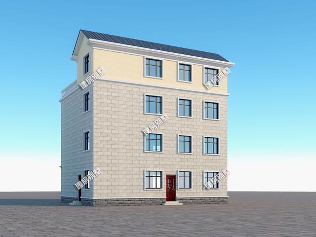 13x10米三層半農(nóng)村別墅設(shè)計(jì)圖，精致漂亮，新中式+美式混搭外型，坦然接受鄰居的遠(yuǎn)觀羨慕！