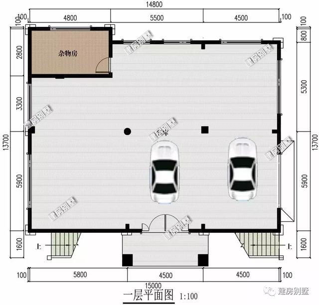 15×13.7米農(nóng)村四層別墅設(shè)計(jì)圖，帶上樓梯+架空層，外觀(guān)氣勢(shì)恢宏，建房選這款戶(hù)型絕對(duì)不虧。