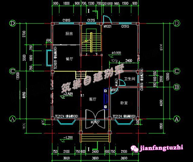 占地100平米的四層別墅設(shè)計(jì)圖，帶地下室，舒服，大氣、寬敞