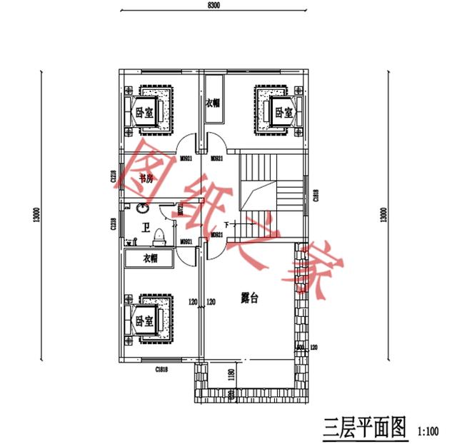 三層小別墅設計圖，外觀大氣、布局無可挑剔，經濟實惠又實用，你心動了嗎？
