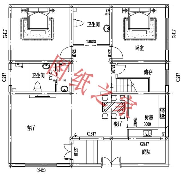 三層小別墅設計圖，外觀大氣、布局無可挑剔，經濟實惠又實用，你心動了嗎？