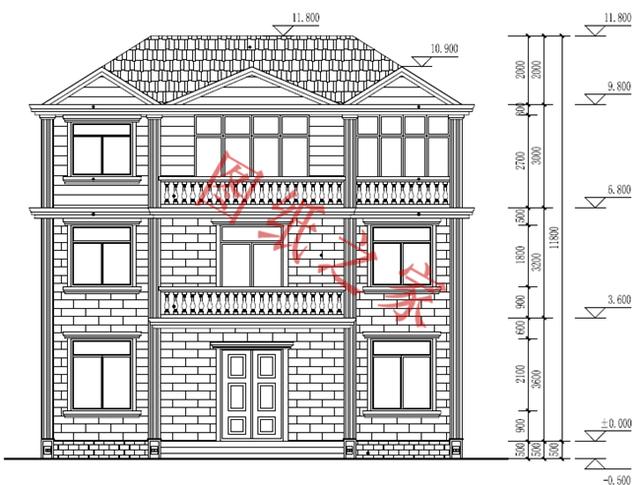 5款三層農(nóng)村別墅設計圖，溫馨舒適，戶型方正，簡單實用