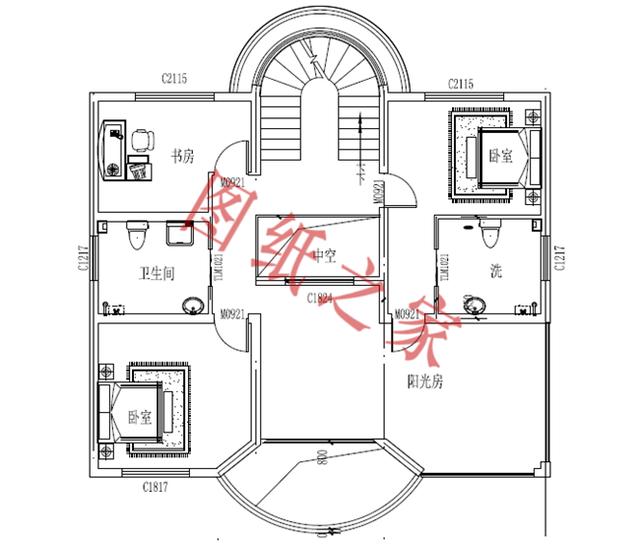 5款三層農(nóng)村別墅設計圖，溫馨舒適，戶型方正，簡單實用