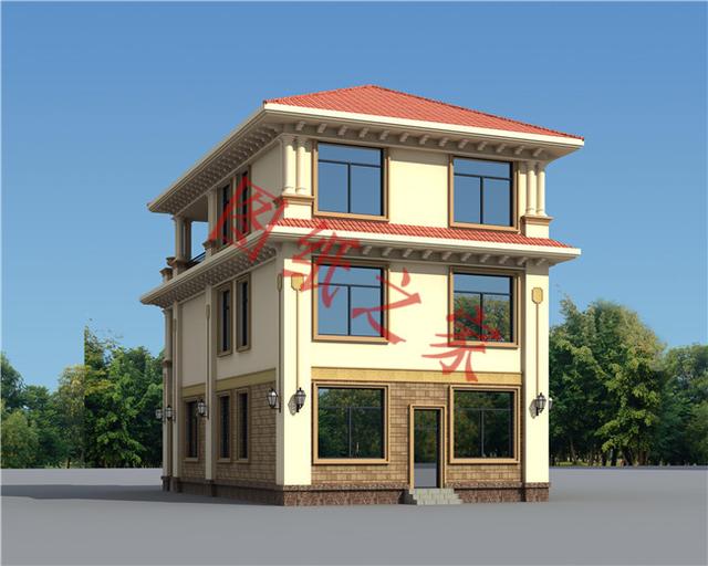 5款三層農(nóng)村別墅設計圖，溫馨舒適，戶型方正，簡單實用