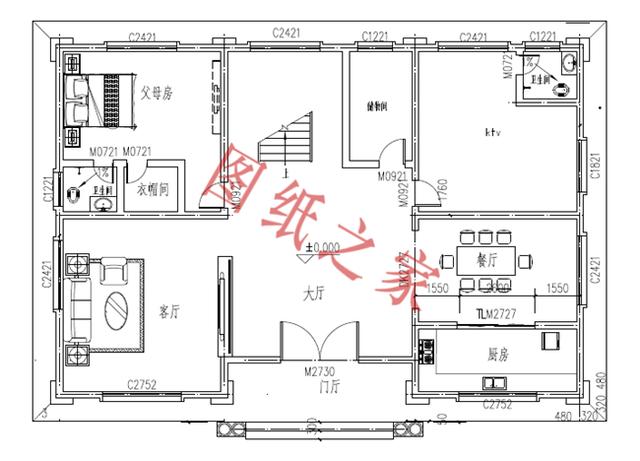 5款三層農(nóng)村別墅設計圖，溫馨舒適，戶型方正，簡單實用
