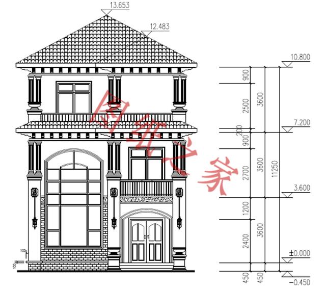 5款三層農(nóng)村別墅設計圖，溫馨舒適，戶型方正，簡單實用
