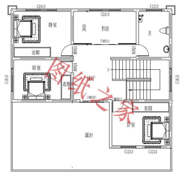 5款三層農(nóng)村別墅設計圖，溫馨舒適，戶型方正，簡單實用