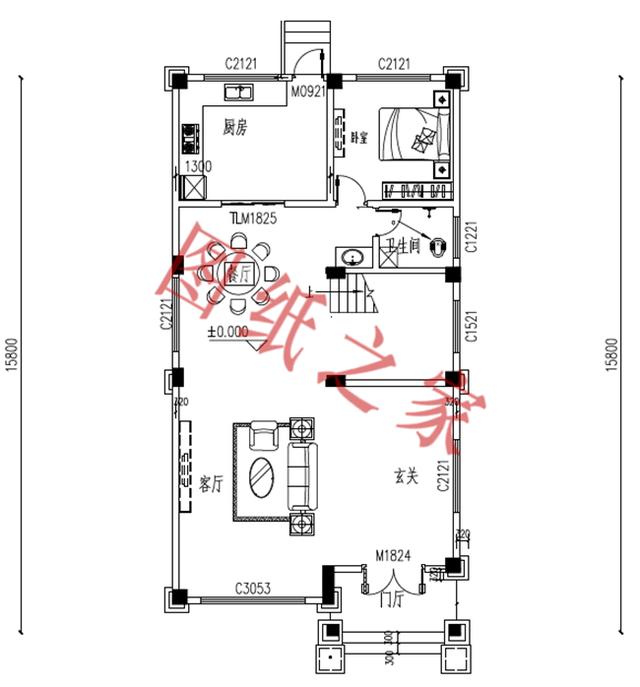 5款三層農(nóng)村別墅設計圖，溫馨舒適，戶型方正，簡單實用