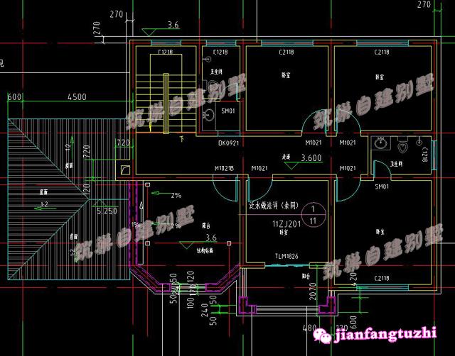 16.8x10米新農(nóng)村二層別墅設(shè)計(jì)圖，簡單精致，功能齊全
