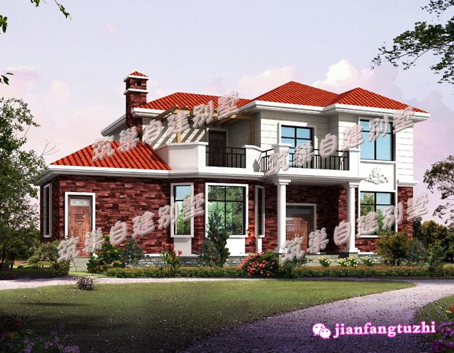 16.8x10米新農(nóng)村二層別墅設(shè)計(jì)圖，簡單精致，功能齊全