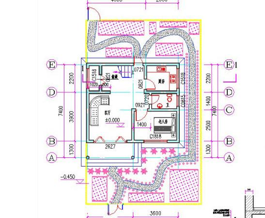 7×7米小戶型二層平頂別墅設(shè)計(jì)圖，造價(jià)不高，戶型時(shí)尚大氣