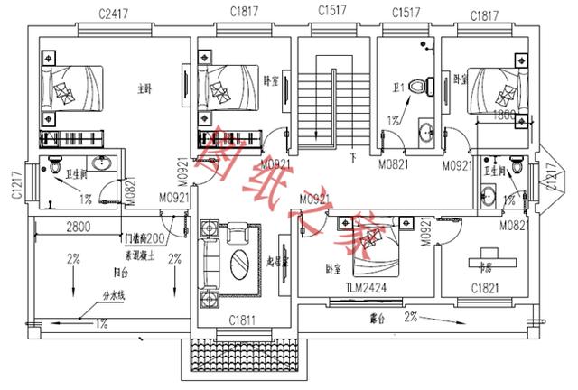 6款二層別墅設(shè)計(jì)圖，布局合理，經(jīng)濟(jì)適用、戶型精美，適合農(nóng)村自建房。