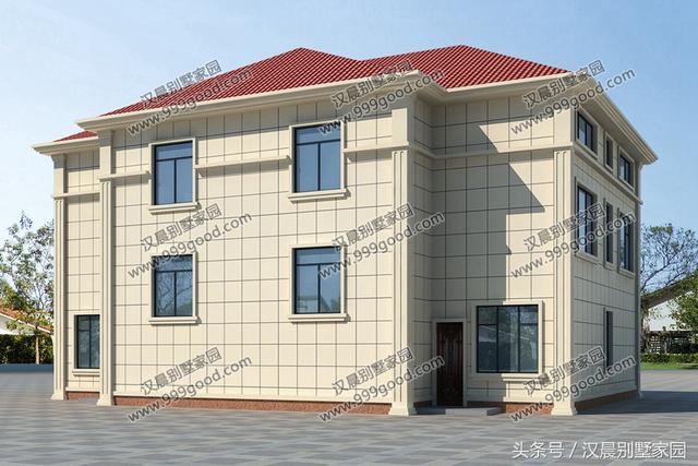 18X12.6米三層兄弟雙拼別墅設(shè)計圖，帶閣樓，經(jīng)典低調(diào)，兄弟同堂不分家