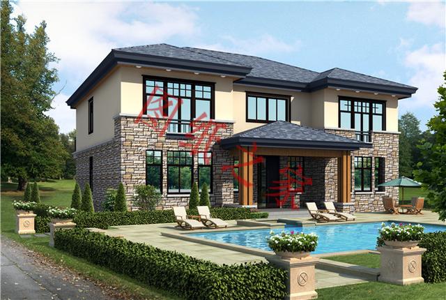 二層別墅設(shè)計圖，外觀新穎，快來選購吧?。?！