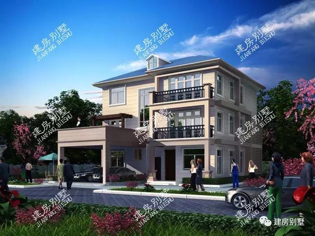 一屋多戶的別墅設(shè)計圖，外觀大氣，結(jié)構(gòu)實用，越看越喜歡！