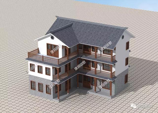 一屋多戶的別墅設(shè)計圖，外觀大氣，結(jié)構(gòu)實用，越看越喜歡！