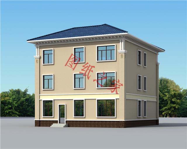 農(nóng)村三層別墅設(shè)計圖，外觀新穎，設(shè)計獨特，造價實惠！