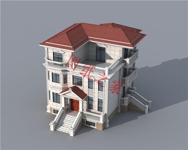 農(nóng)村三層別墅設(shè)計圖，外觀新穎，設(shè)計獨特，造價實惠！