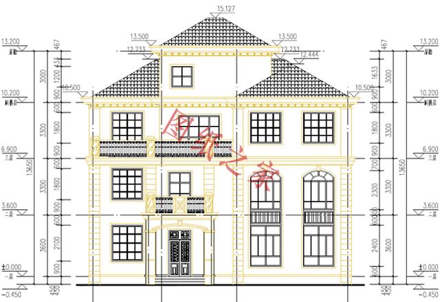 農(nóng)村三層別墅設(shè)計圖，外觀新穎，設(shè)計獨特，造價實惠！