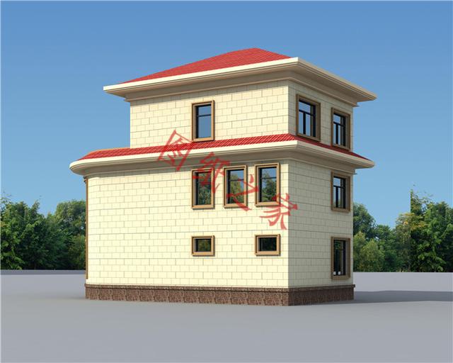 農(nóng)村三層別墅設(shè)計圖，外觀新穎，設(shè)計獨特，造價實惠！