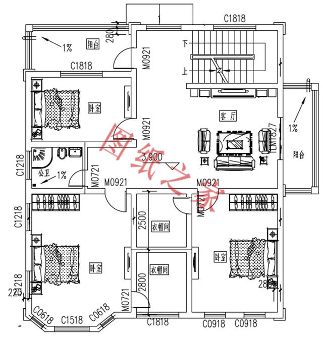 農(nóng)村三層別墅設(shè)計圖，外觀新穎，設(shè)計獨特，造價實惠！