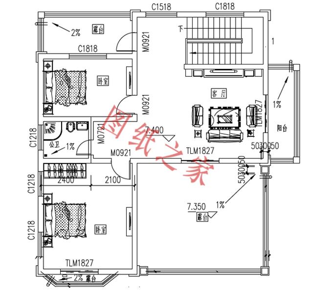農(nóng)村三層別墅設(shè)計圖，外觀新穎，設(shè)計獨特，造價實惠！