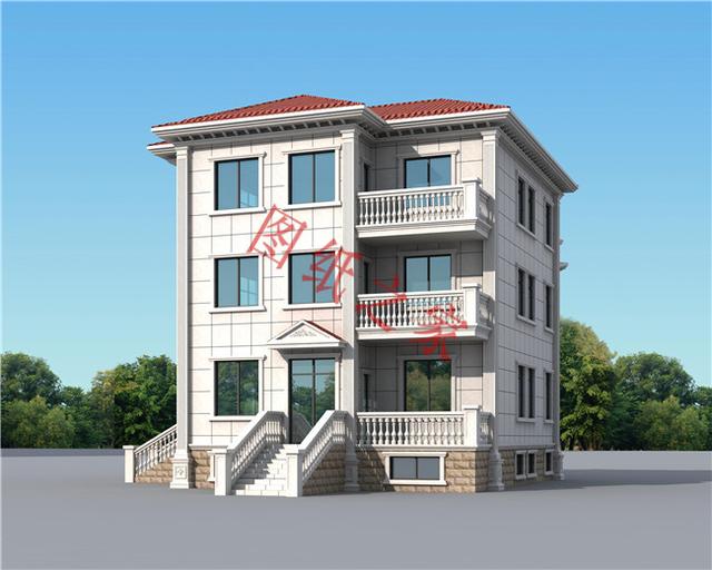 農(nóng)村三層別墅設(shè)計圖，外觀新穎，設(shè)計獨特，造價實惠！