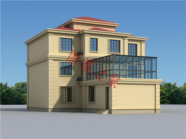 農(nóng)村三層別墅設(shè)計圖，外觀新穎，設(shè)計獨特，造價實惠！