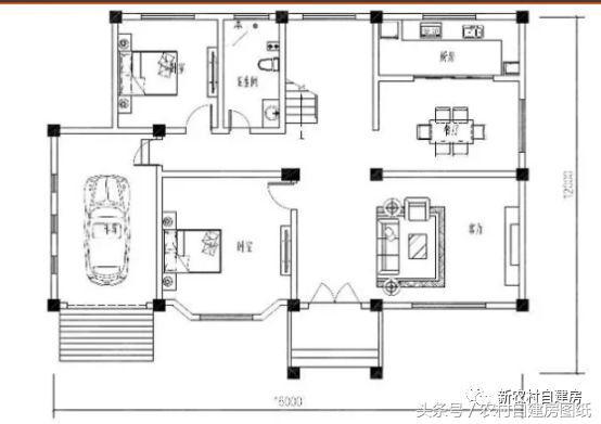經典帶車庫二層設計圖 外觀舒適！造價實惠！
