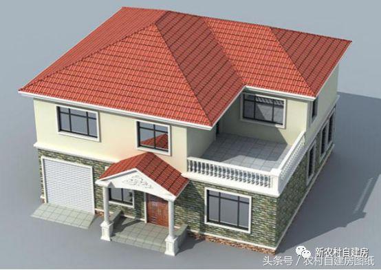 經典帶車庫二層設計圖 外觀舒適！造價實惠！