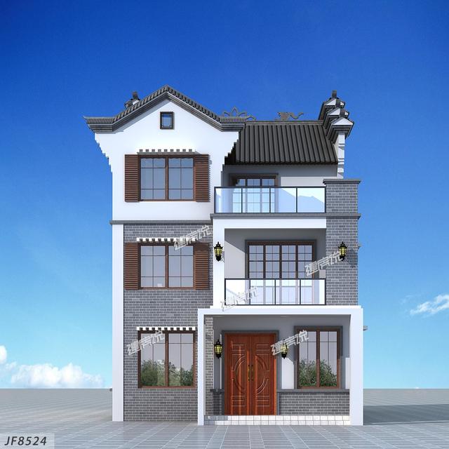 新款中式別墅設計圖，占地小，內(nèi)部設施全面！