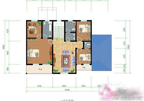 農(nóng)村別墅設計圖,山清水秀，空氣清新。