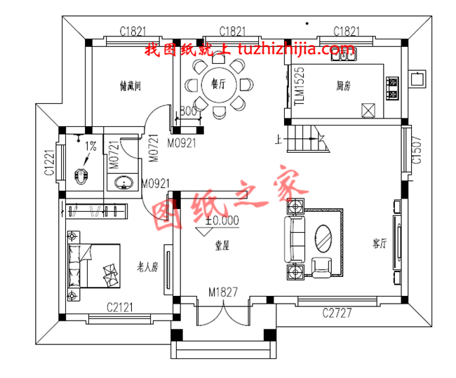 5套農(nóng)村二層樓簡(jiǎn)單大氣的設(shè)計(jì)圖紙，回老家自建正合適