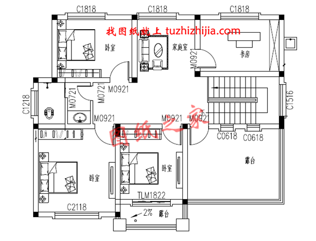 5套農(nóng)村二層樓簡(jiǎn)單大氣的設(shè)計(jì)圖紙，回老家自建正合適
