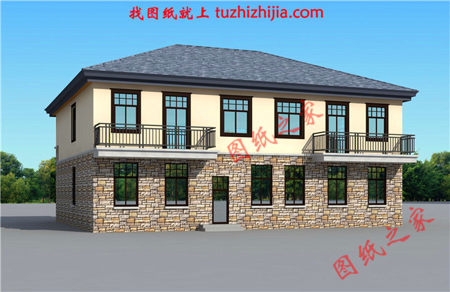 5套農(nóng)村二層樓簡(jiǎn)單大氣的設(shè)計(jì)圖紙，回老家自建正合適